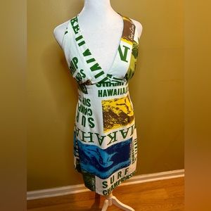 Rare Vintage Surfer Line - Surfer Line Hawaii Halter Dress